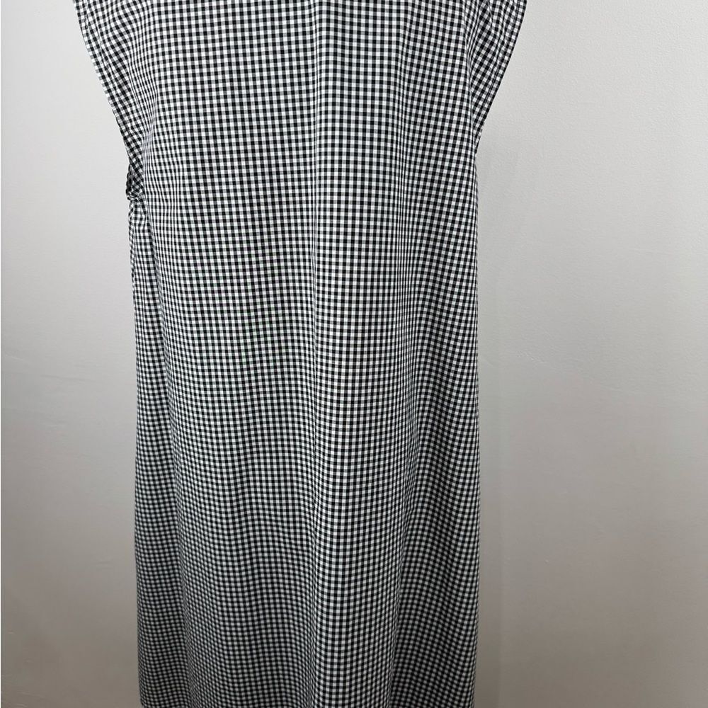 Pixie City to Sea Black and White Gingham Milton Dress Medium Women’s - Picture 4 of 11